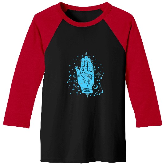 Book Reading Palm Reading Astrology vintages Fortune Teller Psychic Witch Baseball Tees