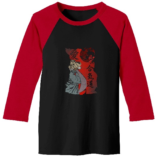 Anime Style Japanese Samurai swords Red Moon Japan Kids Gift Baseball Tees