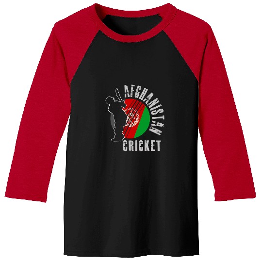 Cricket Fan Afghanistan Cricket Team Support Design Gift Baseball Tees