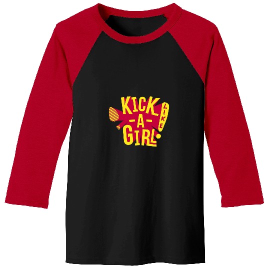 Funny cute Girl loves Karate BJJ Kickboxing Martial Art Baseball Tees