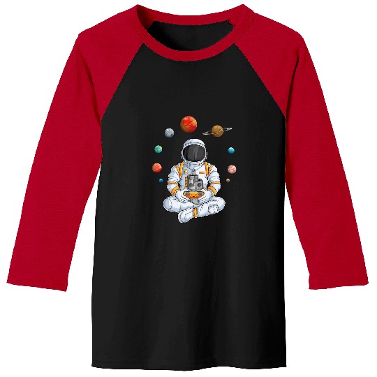 Astronauts Gamer Outer Space Men Gaming Solar System Planets 1 Baseball Tees