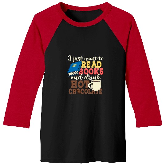 Book Reading Gif Read Books Drink Hot Chocolate 2 Baseball Tees