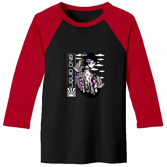 Drums Drummer Liquid DnB Music Liquid Jungle EDM Drum And Bass Drums Baseball Tees