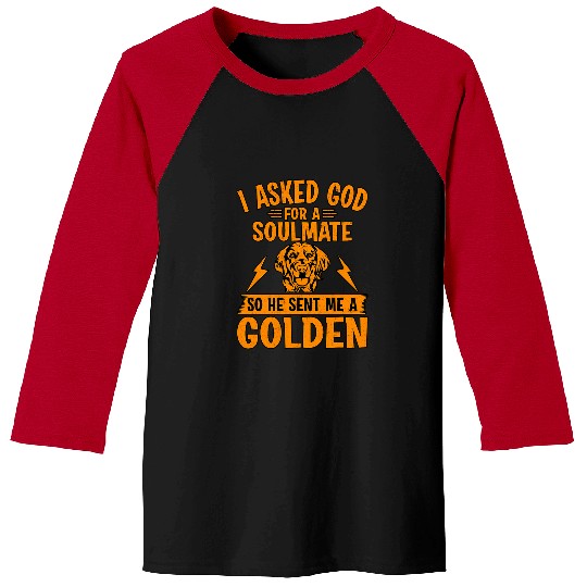Christian I asked God for a Soulmate so he sent me a Golden Christ Baseball Tees