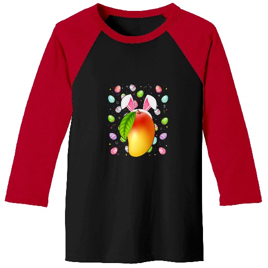 Mango Fruit Lover Easter Egg Funny Mango Easter Sunday Baseball Tees