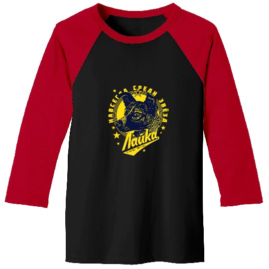 Dog Laika 474 paws Baseball Tees