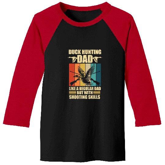 Ducks Quack Mens Waterfowl Hunting Design for your Duck Hunting Dad 235 Duckie Ducks Baseball Tees