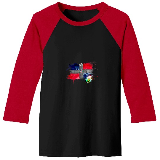 Dominican Republic Flag Republica Dominicana Baseball Tees