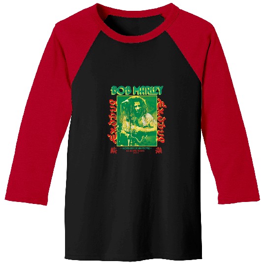Guitarist Bob Marley Exodus Movement of Jah People Guitar White Guitar Baseball Tees