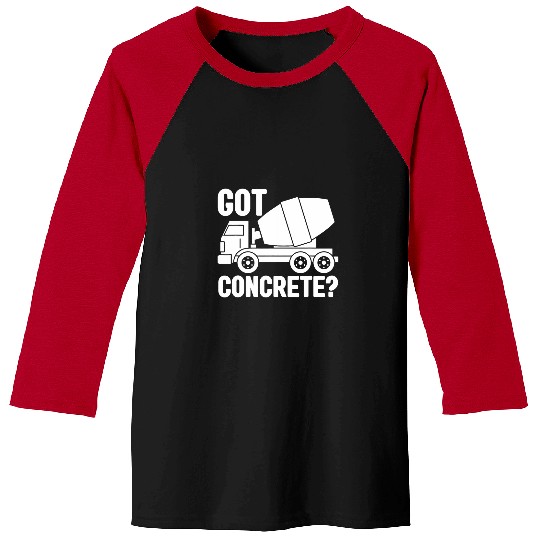 Cement Mixer Construction Worker Construction Site 4 Baseball Tees