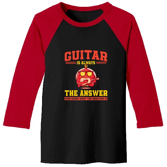 Guitarist Cute Onion Guitar Playing Costume Love Vegan Food Music Guitar Baseball Tees