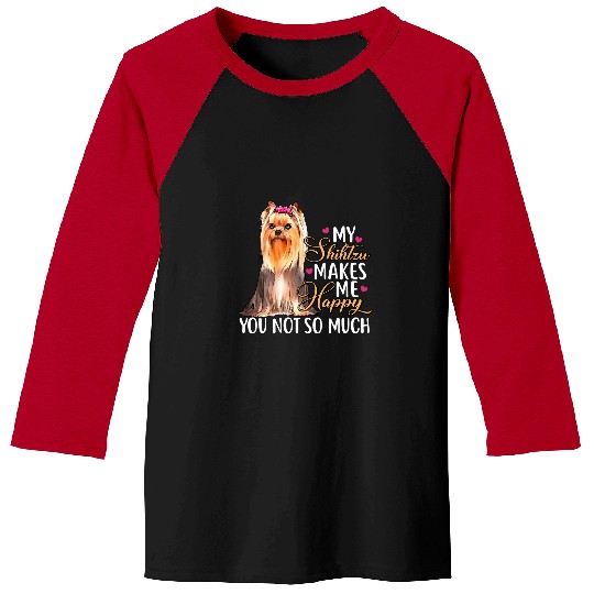 dog Shih Tzu ShihTzu Dog puppy pet Baseball Tees