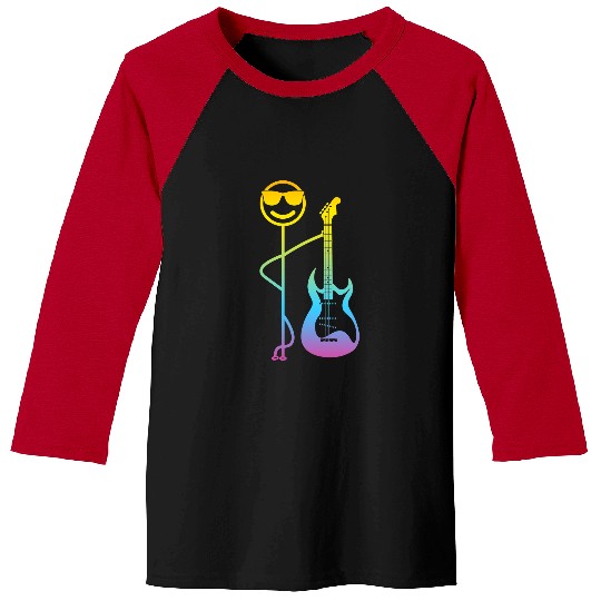 Guitarist Funny Guitar Player Funny Stick Figure Bass Baseball Tees