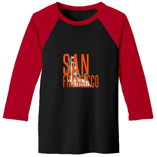 californias San Francisco Golden Gate Bridge Bay Area Baseball Tees