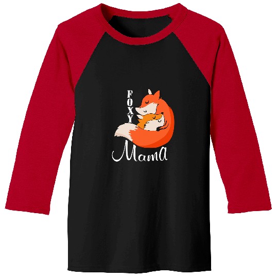 Fox Lover Foxy Mama Cute Fox For Women Fox Girls Animal Lover Baseball Tees