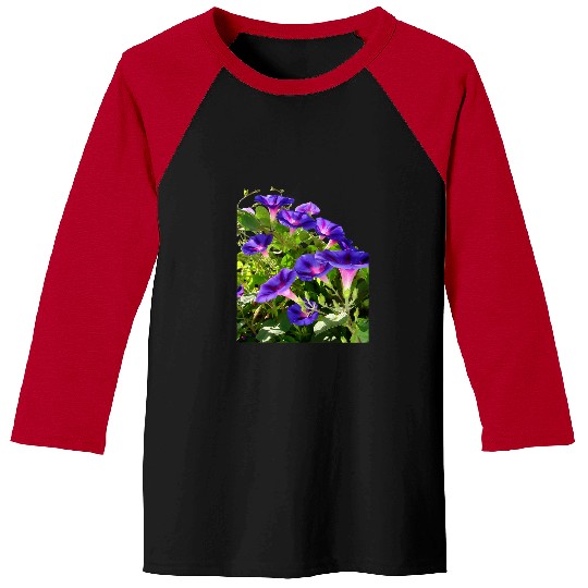 Climbing Climber Purple Morning Glory Climbing Plant Vector Art Cut Out Climb Baseball Tees