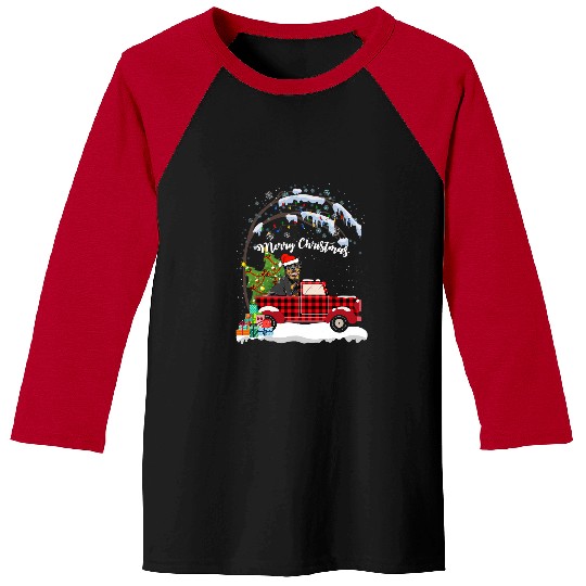 Dog Rottweiler Christmas Truck Tree Mom Dad Cat Lover Christmas Baseball Tees