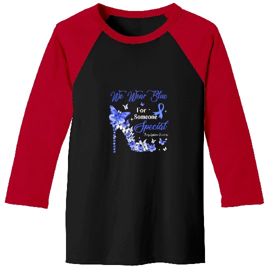 Charge Syndromes Warrior We Wear Blue Butterflies Charge Syndromes Awareness Baseball Tees