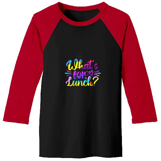 Whats For Lunch Crew Cafeteria Worker Lunch Lady Women Baseball Tees