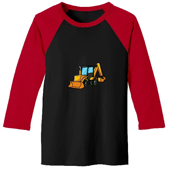 Digger construction site machine vehicle Construction toy Baseball Tees