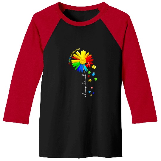 Autism Awareness Day Sunflower Mom Women Kids Neurodiverse Baseball Tees