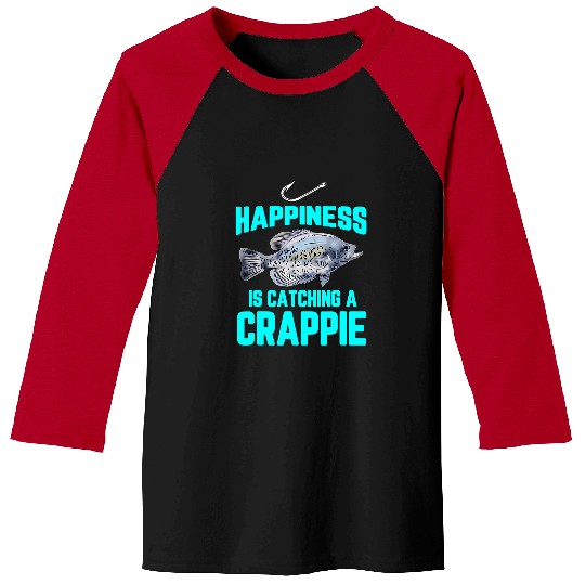 Fishing Funny Crappie Fishing Freshwaterr Crappie Fish Fisher Baseball Tees