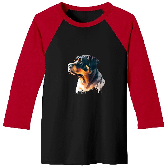 Dog Rottweiler Lover Rottie Portrait 62 Baseball Tees
