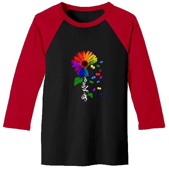 Autism Choose Kindness Be Kind Awareness Sunflower Unity Day Neurodiverse Baseball Tees