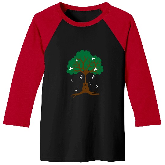 Guitarist Tree Nature Birds Guitar Roots Environment Guitar Baseball Tees
