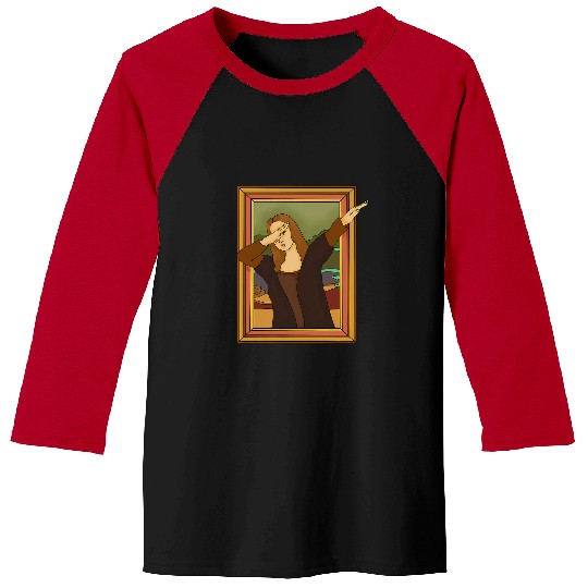 Dabbings Mona Lisa Funny Art Baseball Tees