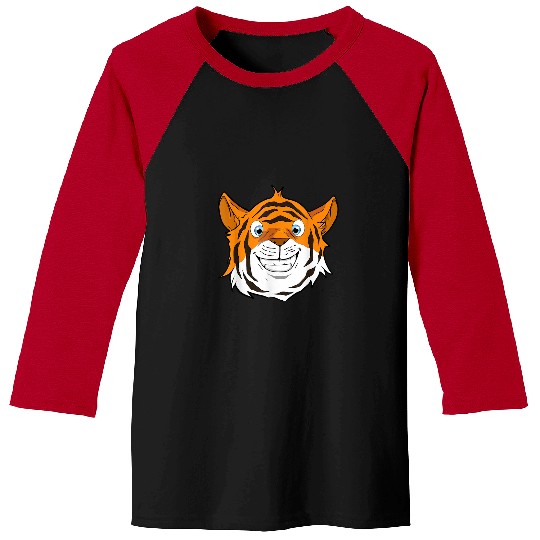 Face of the Tiger Animal motif Tiger portrait Baseball Tees