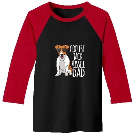 Dog Jack Russell Mens Coolest Jack Russel Dad Jack Russell Terrier Father Dog 8 Baseball Tees