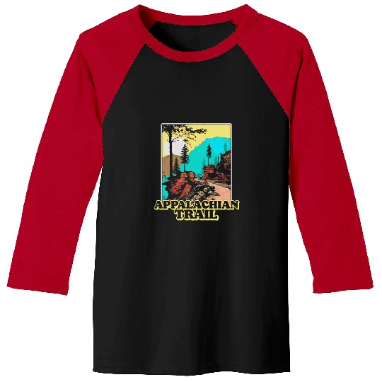 Hiking Hiker vintages Appalachian Trail Overlook Mountains Retro Hiking 3 Hike Baseball Tees