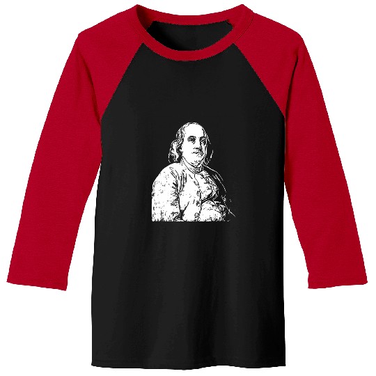 Benjamin Ben Franklin American Revolution Art Tee Baseball Tees