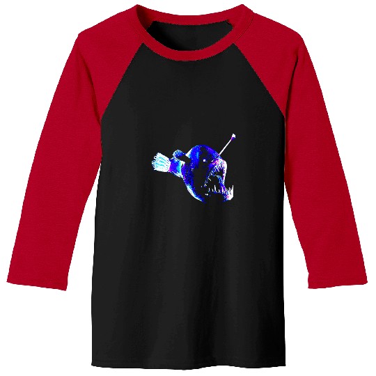 Angler Fish Art Baseball Tees