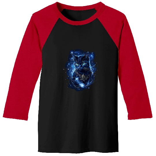 Fantasy black cats Cat Lover Baseball Tees