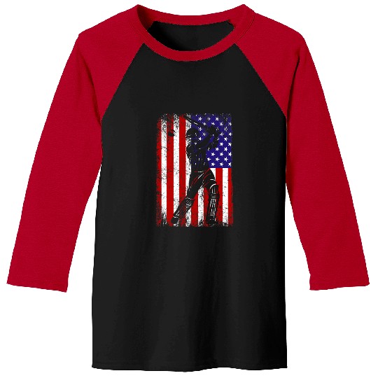 Cricket Fan American Flag Cricket Jersey Fan Player Coach Baseball Tees