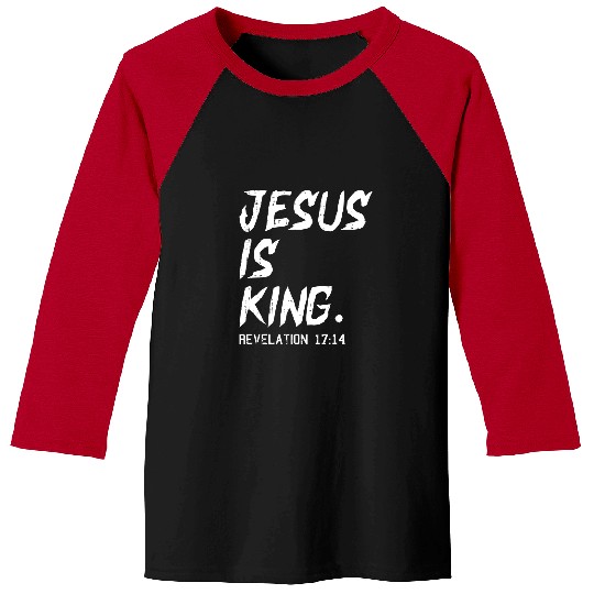 Christian Jesus Is King Christmas Revelation Bible Religious Christian 468 Bibble Jesus Christ Baseball Tees