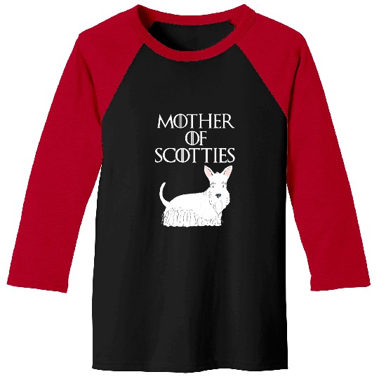 Dog Scottish Terrier Cute Funny uniques Scottish Terrier Dog Mom Gift Baseball Tees