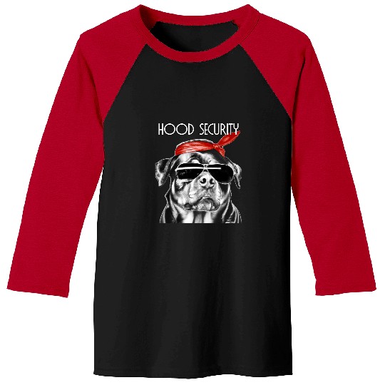 Dog Rottweiler West coast rappers HIP HOP hood security fashion Rottweiler Baseball Tees