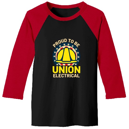 Electrical Union Construction Labor Union Iron Worker USA Baseball Tees