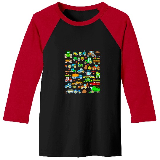 Tractor driving Kids Tractor Farm Agricultural Vehicles Tractors Toddler Boy Baseball Tees