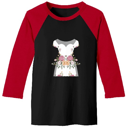 Hilarious Wedding Dresses Engagements Mockery Illustration Baseball Tees