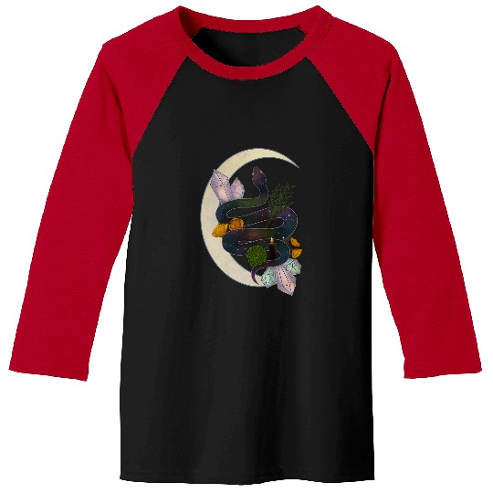 Crystal Moon Serpent Baseball Tees