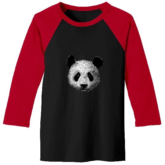 Beautiful Panda Bear Illustration for Kids men and women Baseball Tees