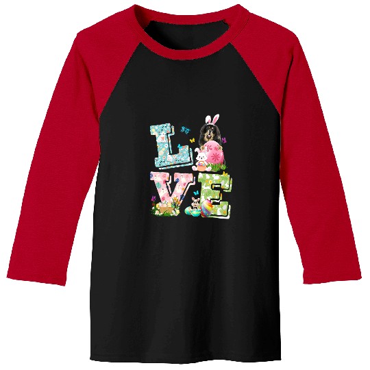 Easter Love Costume Tibetan Mastiff Dog Puppy Lover Baseball Tees