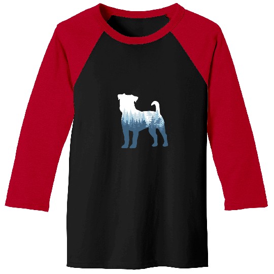 Dog Jack Russell Terrier Silhouette Dog Outdoor Nature Baseball Tees