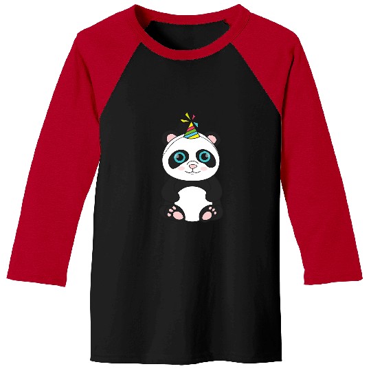 Funny Bear Panda Bear Birthday Party Animal Cartoon Cute Bears Baseball Tees