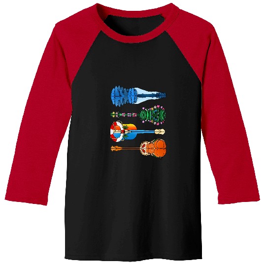 Guitar Seasons Guitar Lover for any Guitarist Baseball Tees