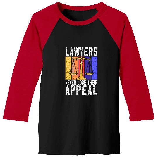 Judge Trial Courtroom Law Justice Attorney Lawyer 7 Baseball Tees